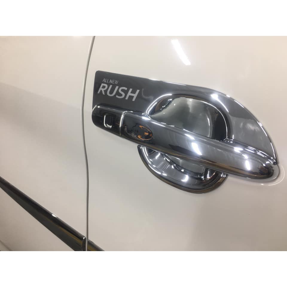 Bộ ốp tay nắm cửa, hõm xe Toyota Rush mạ crom cao cấp