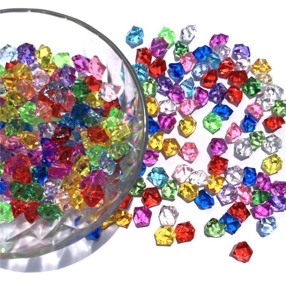 【FOR BIG SALE】Gem Stones 200pieces Acrylic Crystal Fish Tank Mixed Color Ornaments Party