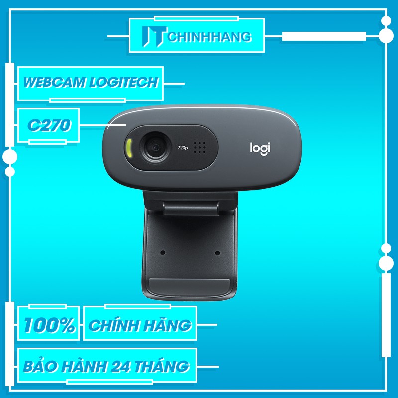 [Mã ELMSBC giảm 8% đơn 300K] Webcam Logitech C270 - Hàng Chính Hãng