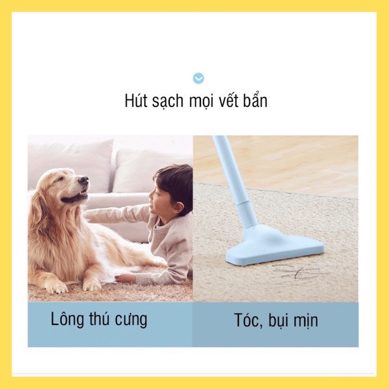 [MÀU XANH 3 ĐẦU HÚT] Máy hút bụi cầm tay BEAR XCQ-B04A1, Máy hút bụi giường nệm, sofa, công suất 400W, lực hút 10000Pa