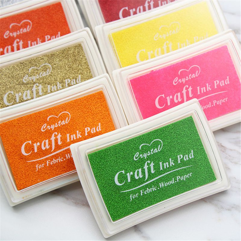 Set 15 Đệm Mực Con Dấu Thủ Công Có Thể Giặt Sạch Dành Cho Học Sinh