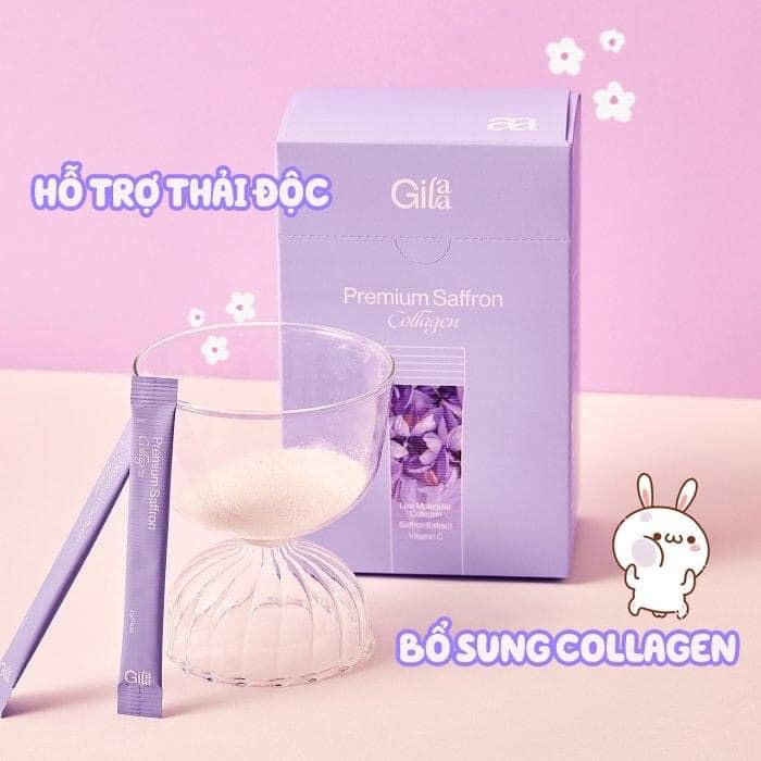 Bột Uống Collagen Cao Cấp Kết Hợp Saffron - Gilaa Premium Saffron Collagen