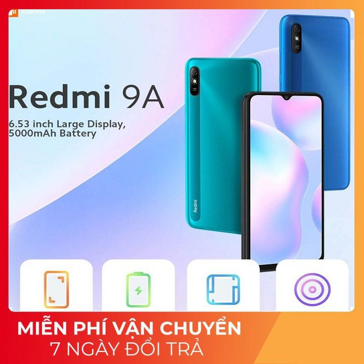 Điện Thoại Xiaomi Redmi 9A 2GB/32GB Hàng Chính Hãng Mới Nguyên SEAL Bảo hành 18 tháng