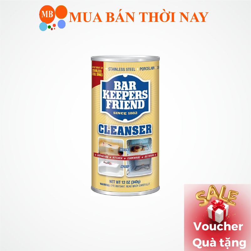 Bột Làm Sạch Đa Năng Malloca Bar Keepers Friend BKF 425G