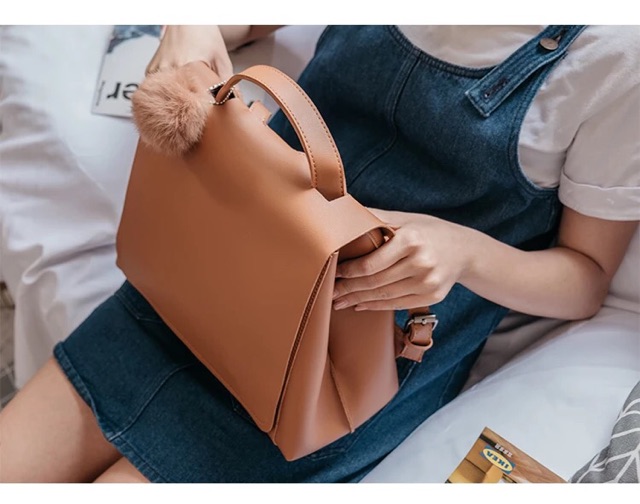 Balo nâu cục bông chất đẹp