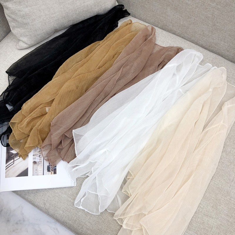 Áo choàng voan mỏng cho mùa hè/ Áo choàng đi biển (SẴN ĐEN) | BigBuy360 - bigbuy360.vn