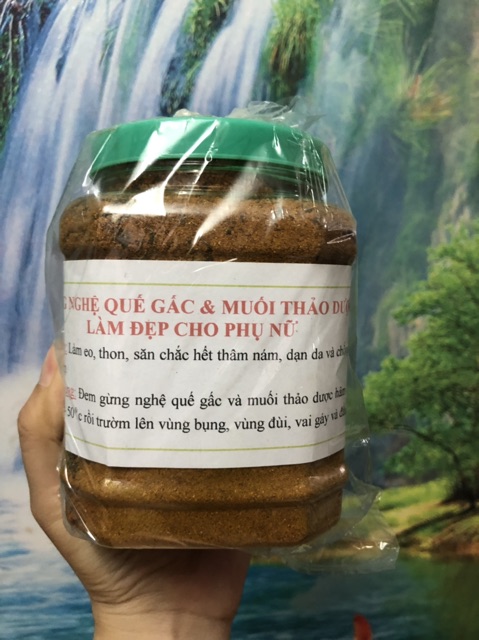 Hộp 500g Muối chườm thảo dược mỡ bụng rất hiệu quả