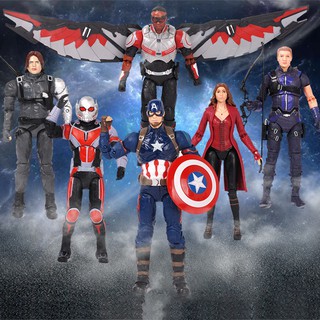 Đồ chơi mô hình Iron Man Captain America Black Panther vui nhộn dành cho bé