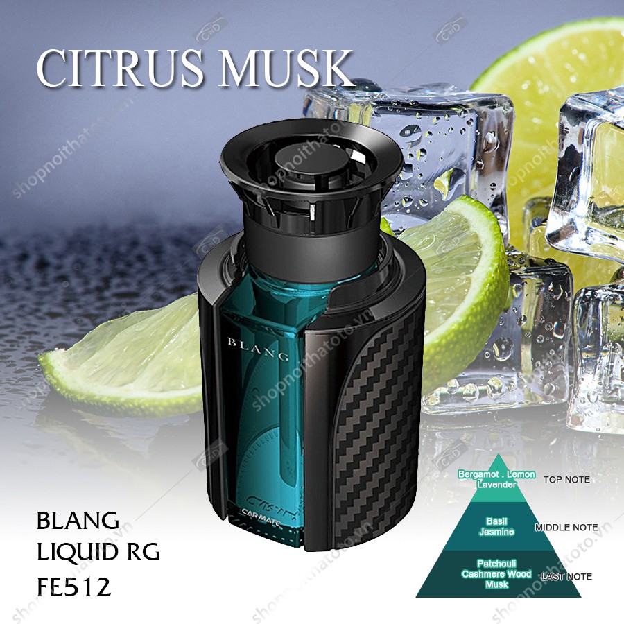 Nước Hoa Ô Tô CARMATE Blang Liquid RG FE515 White Musk 100ml - Nhập Khẩu Chính Hãng