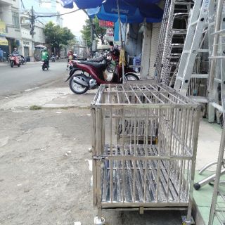 CHUỒNG CHÓ INOX 50*80*75 SHIP HỎA TỐC TPHCM