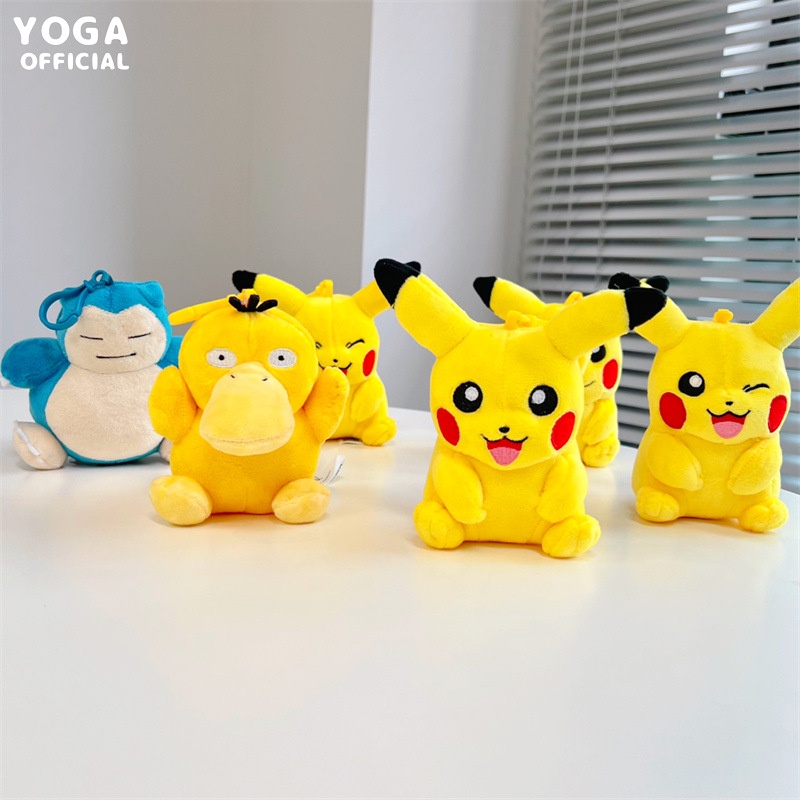 Móc Khóa Hình Pikachu Snorlax Nhồi Bông Đáng Yêu # 1