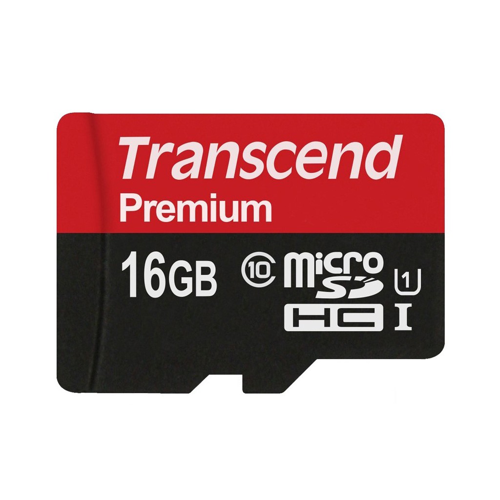 Thẻ nhớ 16GB microSD Premium Transcend - Hãng phân phối chính thức