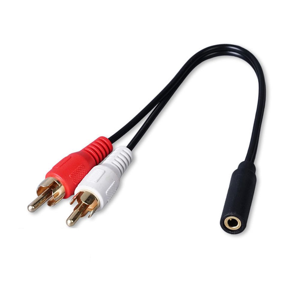 Set 5 Dây Cáp Âm Thanh Chuyển Đổi Từ Giắc Cắm 3.5mm Sang 2 Rca Av Chuyên Dụng