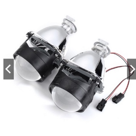 Bộ  đèn 2.5 HID Bi-Xenon  gương cầu thấu kính cắt sáng chống chói lóa cho xe hơi ô tô bóng H1 chóa h4 H7