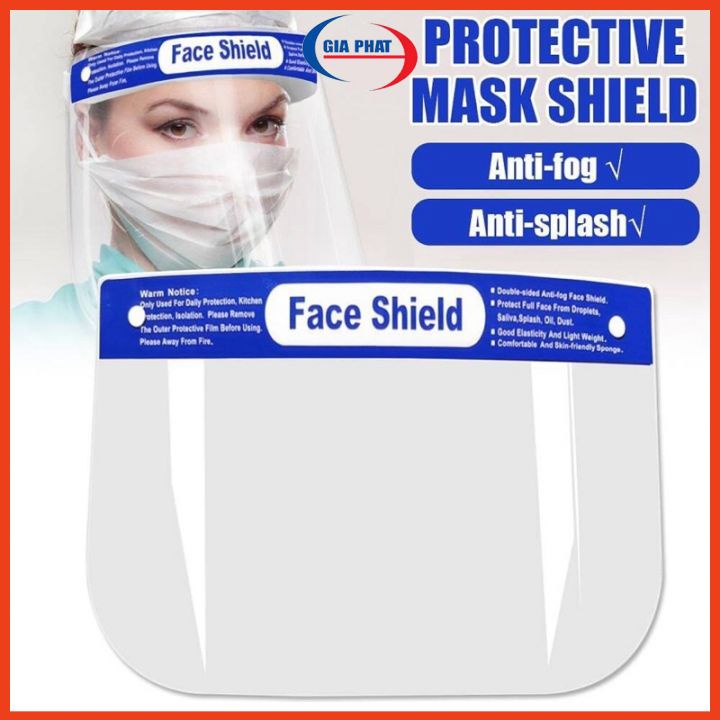 Kính chắn chống giọt bắn che kín mặt Faceshield trong suốt cho trẻ em, người lớn