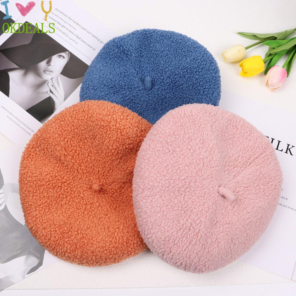 Mũ nồi vải len giữ ấm mùa đông phong cách Pháp thời trang thanh lịch cổ điển có thể điều chỉnh cho nam nữ