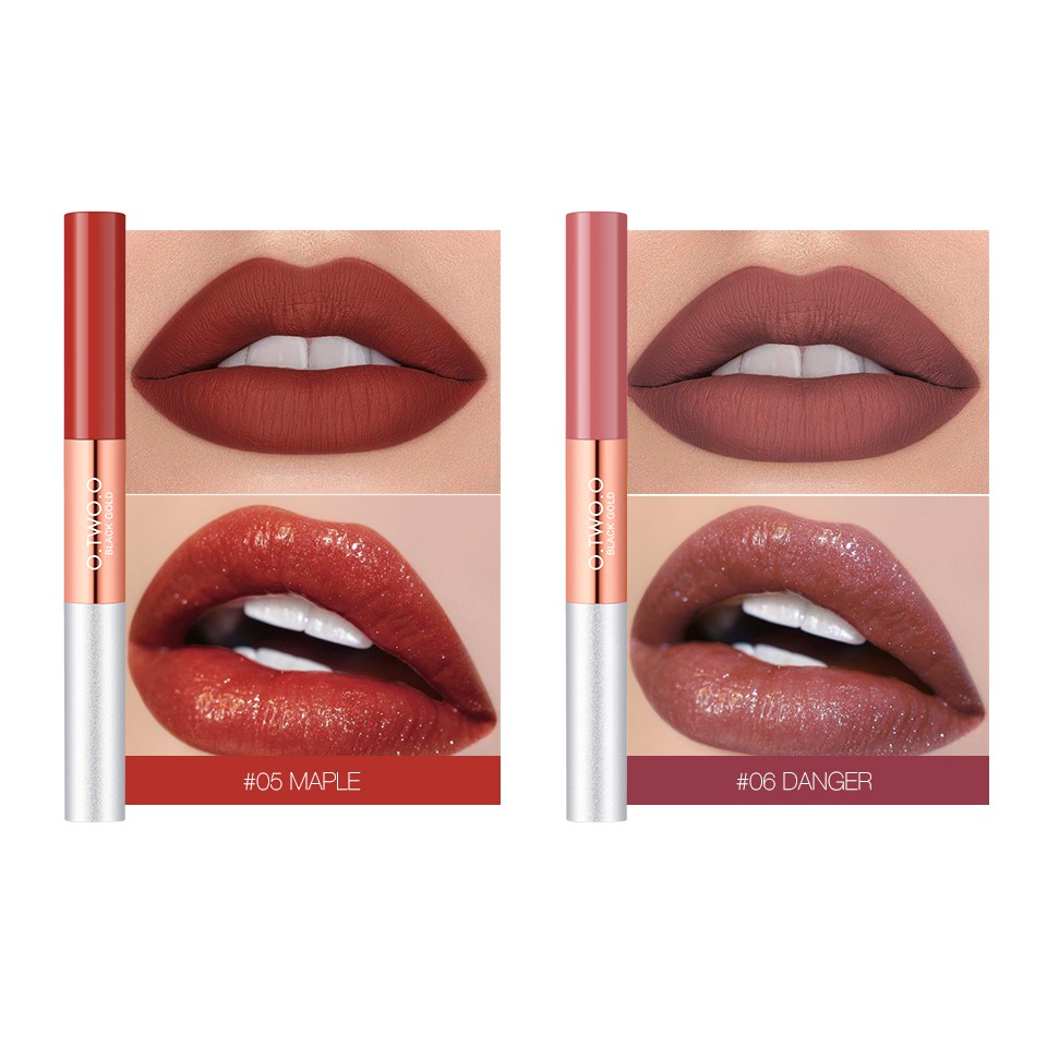 Son Môi Lì O.TWO.O 2 Trong 1 Dưỡng Ẩm Mịn Như Nhung Lên Màu Lâu Trôi 6 Màu Lựa Chọn 20g | BigBuy360 - bigbuy360.vn