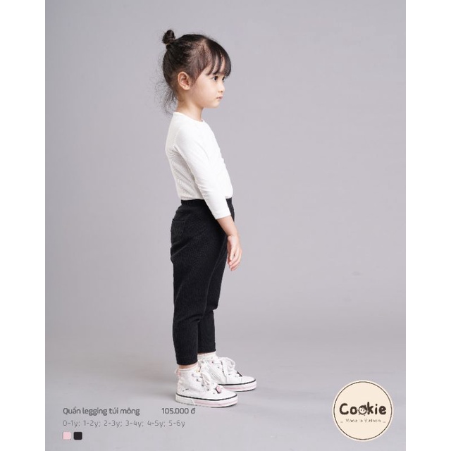 Cookie - Quần legging túi mông cho bé trai, bé gái từ 1 tuổi đến 6 tuổi