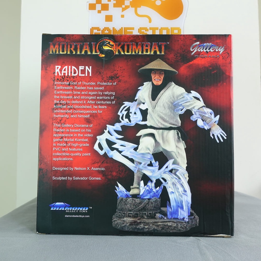 Mô hình Raiden Resin Mortal Kombat 11 Gallery Raiden PVC Statue chính hãng Diamond Select Toys MKGAL01