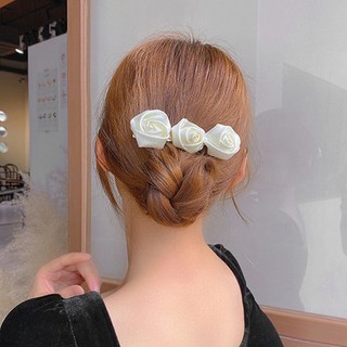 Kẹp tóc hoa hồng kiểu Pháp thanh lịch TOC35