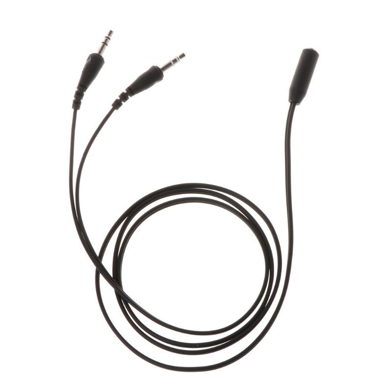 Dây Cáp Chia Tai Nghe 2 Đầu Cắm 3.5mm Dài 1m Tiện Dụng Cho Pc / Điện Thoại Thông Minh