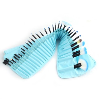 32Pcs Makeup Brushes Bag Set Foundation Cosmetic Tools + Cleaning Egg Brushegg