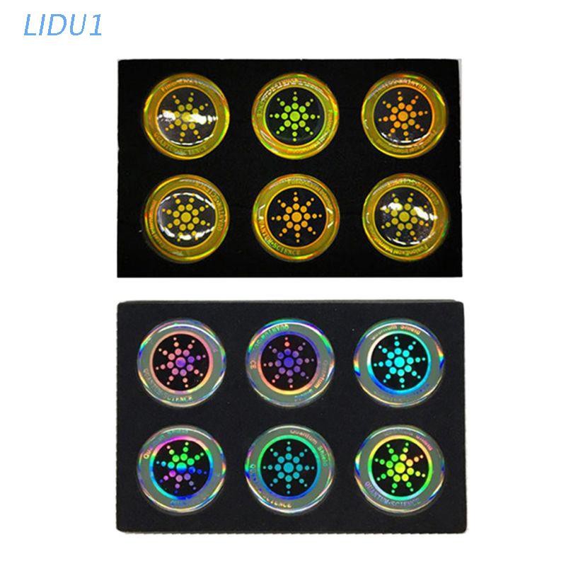 LIDU1  6Pcs Energy Phone Sticker Anti Radiation Protection Mobile Phone Sticker for Cellphone EMF Protector