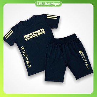 [XẢ KHO] Ảnh thật - Bộ quần áo thể thao nam, vải thun co dãn 4 chiều, thoáng mát, hình in cao cấp không bong tróc