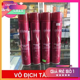 Gôm xịt tạo kiểu tóc Obsidian Hold Spray 300ml Keo xịt tóc mềm đỏ, tím