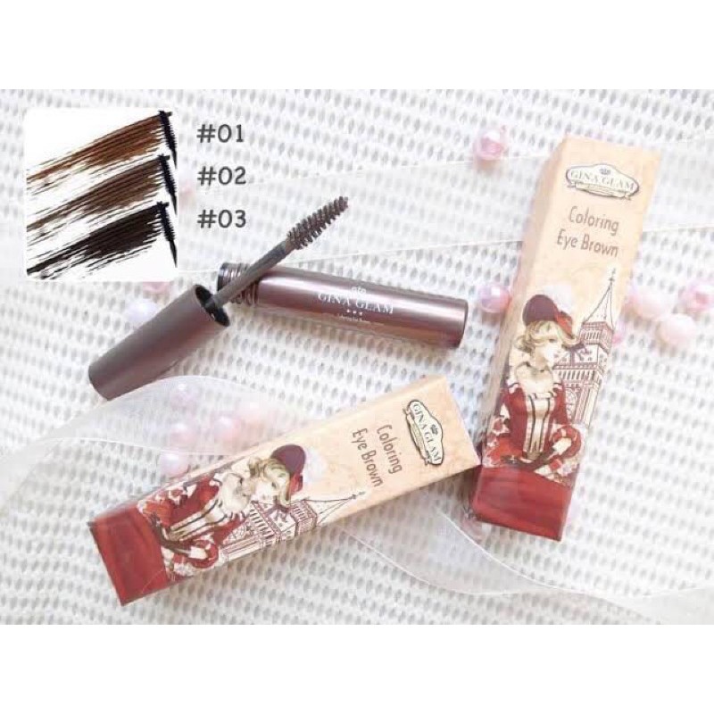 Mascara chân mày Gina Glam, lông mày đẹp tự nhiên-G38 Thái lan
