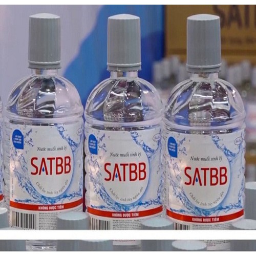 Thùng 21 chai nước muối sinh lý SATBB 550ml (8800đ/chai)