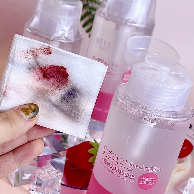 Nước tẩy trang cho da dầu và da nhạy cảm Heyxi hương đào nội địa trung 300ml