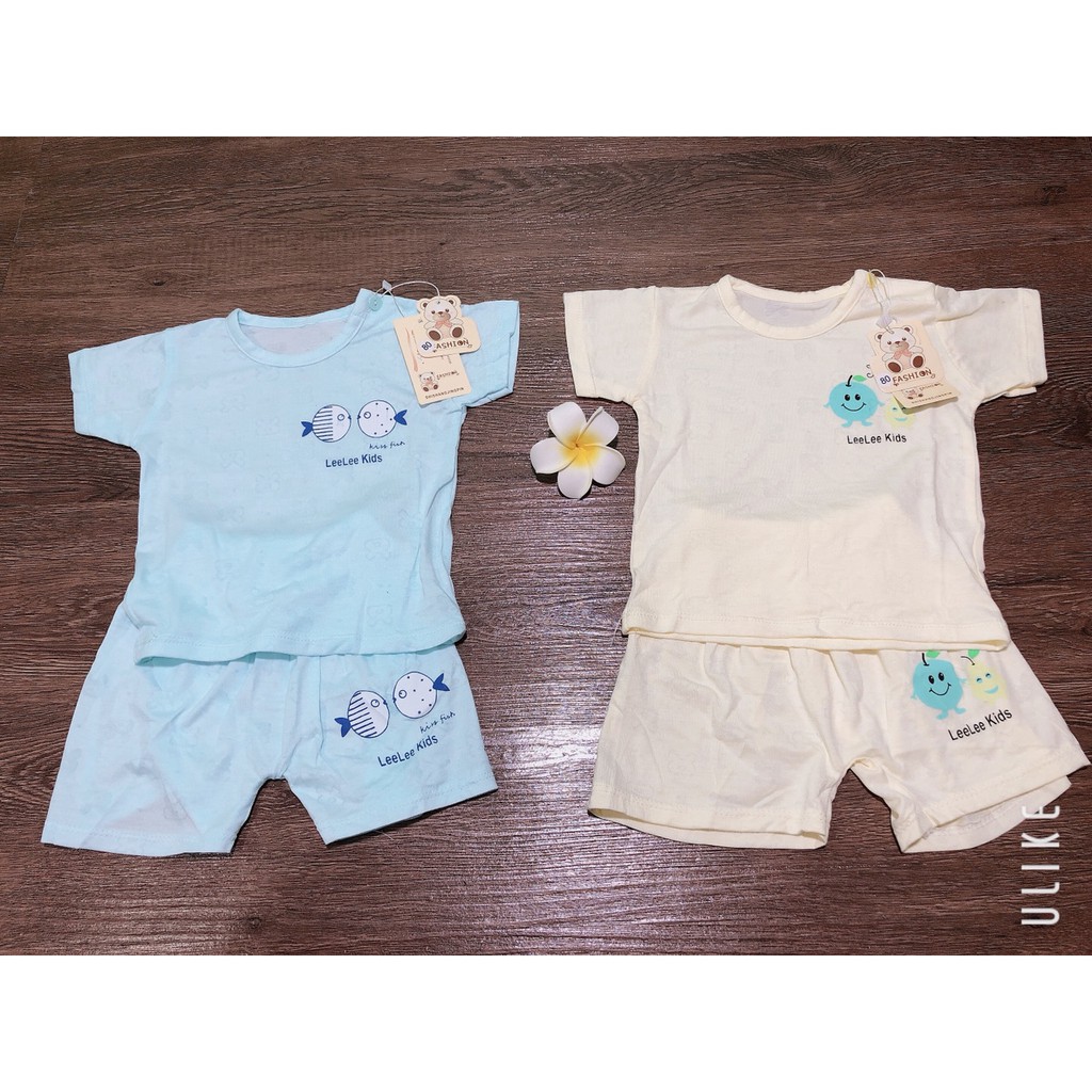 [HOT] Bộ Cotton cộc tay thông hơi Lee lee kids - 0965555021