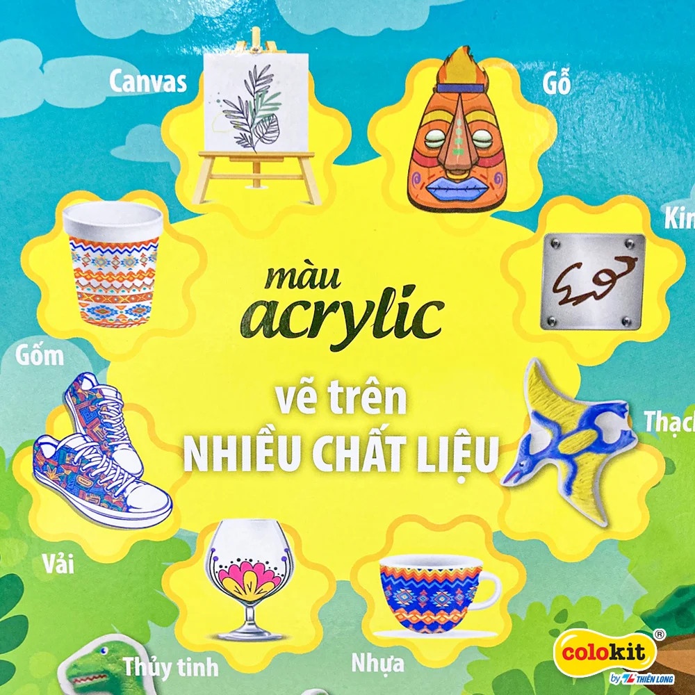 DIY - Bộ đồ chơi tô tượng sáng tạo Khám Phá Sinh Vật Biển Colokit - Tặng kèm màu cao cấp acrylic và cọ