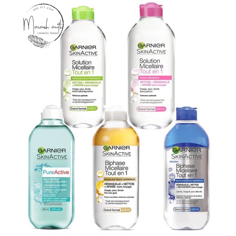 Garnier tẩy trang - Nước tẩy trang Garnier Skin Naturals Micellar Cleansing Water của Pháp 400ml