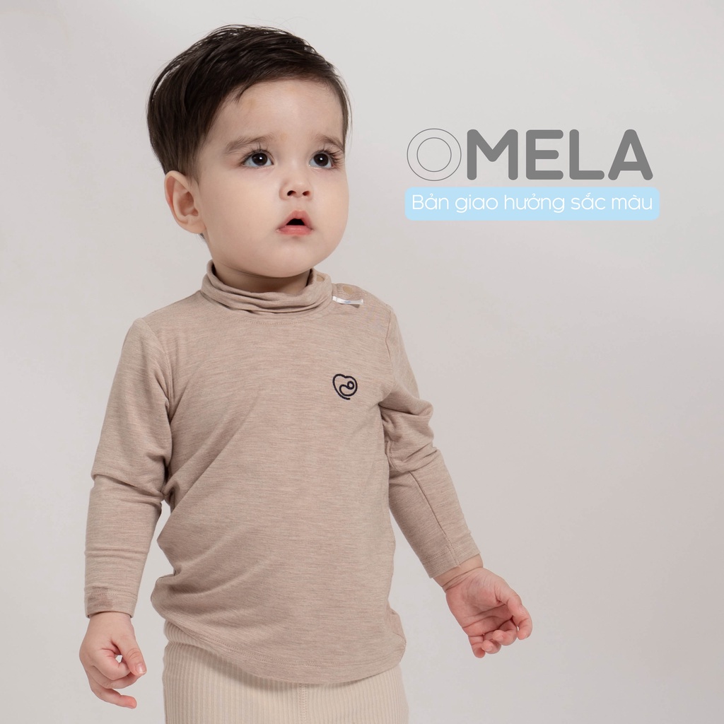 Áo giữ nhiệt sợi tre BU Baby có cúc vai