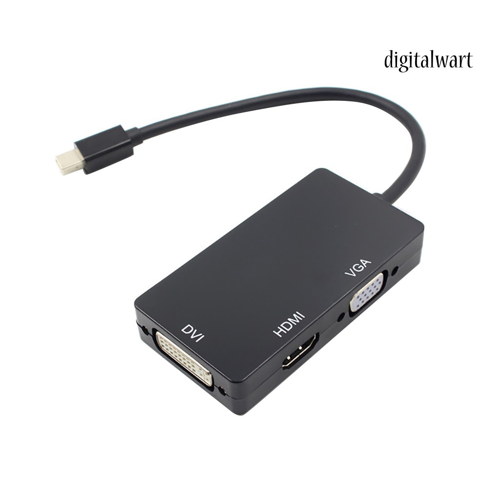 Cáp Chuyển Đổi 3 Trong 1 Từ Cổng Mini Display Port Dp Sang Hdmi Vga Dvi Cho Macbook Pro Air