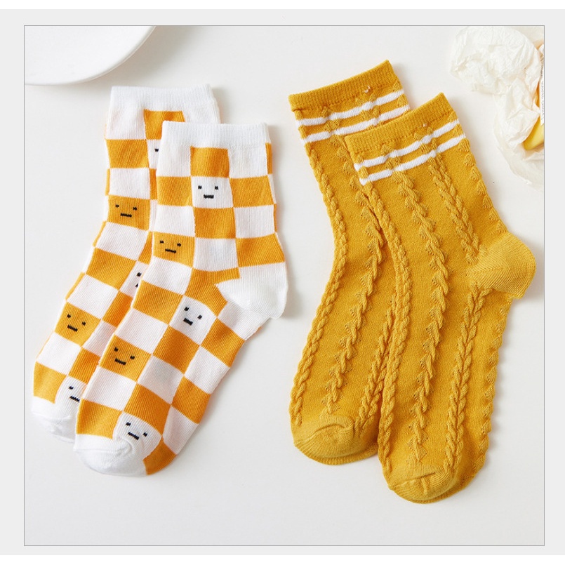 Vớ cotton Cổ Cao In Họa Tiết Hoạt Hình Phong Cách Nhật Bản Thời Trang Xuân Hè Cho Nữ