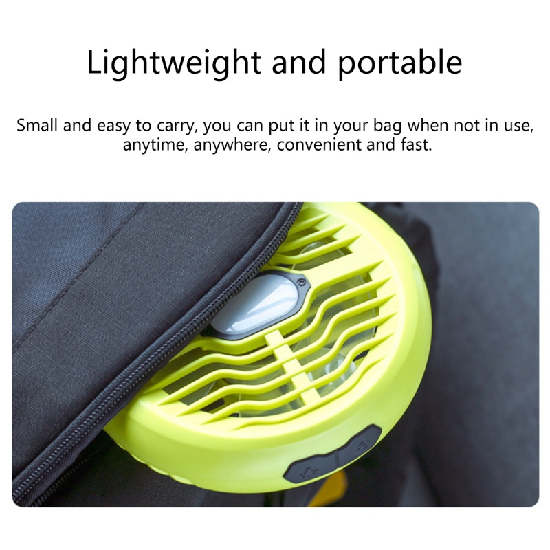 Quạt Cắm Trại Kèm Đèn Led Sạc Usb Tiện Dụng | BigBuy360 - bigbuy360.vn