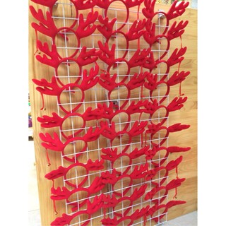 Bờm tuần lộc màu đỏ _ Bờm Noel