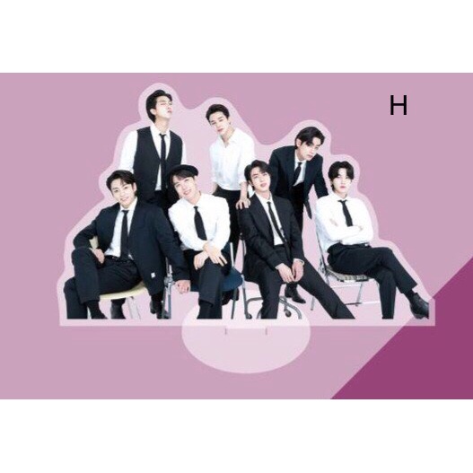 Giá Đỡ Hai Mặt Bằng Acrylic Để Bàn Nhóm Nhạc BTS Mẫu 1