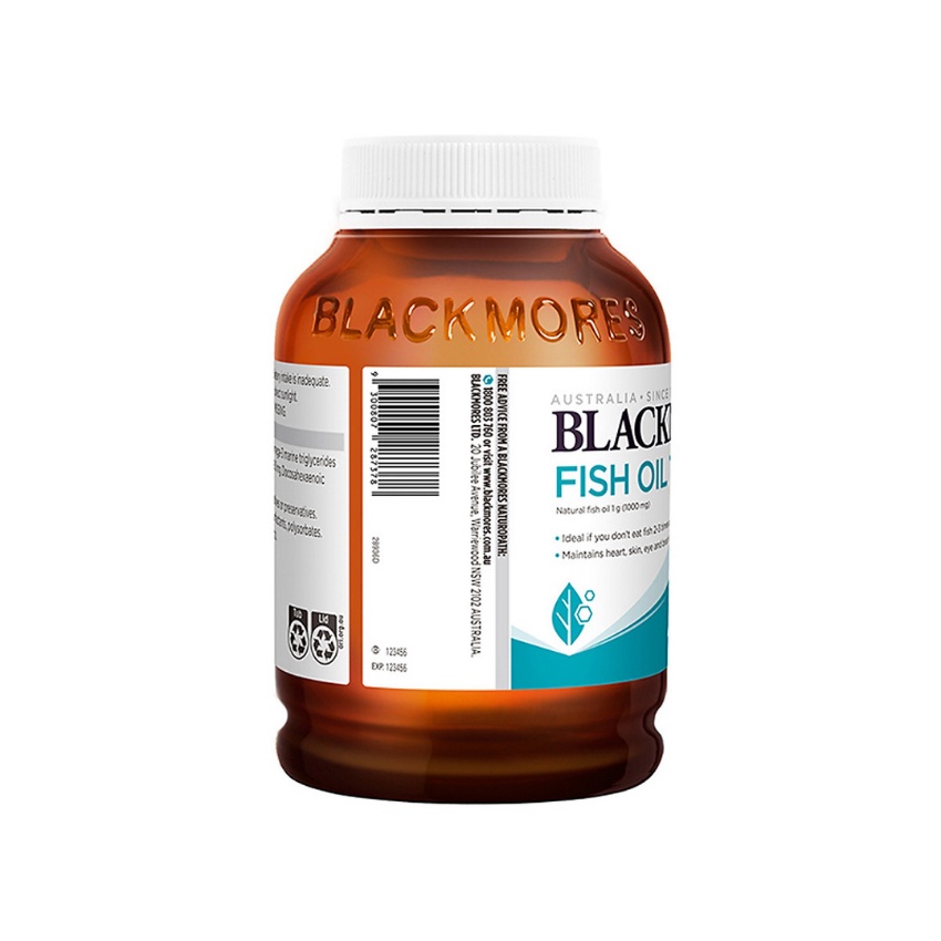 dầu cá úc Blackmores Fish Oil Odourless 400 viên không mùi bổ trợ sức khỏe tim mạch mắt não mọi lứa tuổi- mẹ bean bon