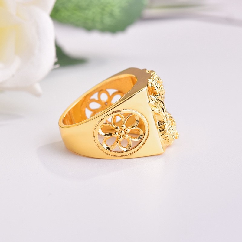 Nhẫn Đeo Tay Kim Loại Hình Rồng Cá Tính Cho Nam