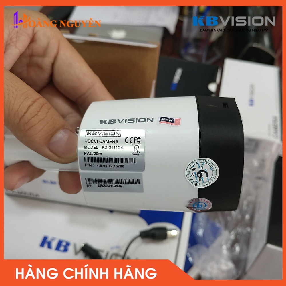 [NHÀ PHÂN PHỐI] Camera HD-CVI Kbvision KX-2111C4 (2.0MP)