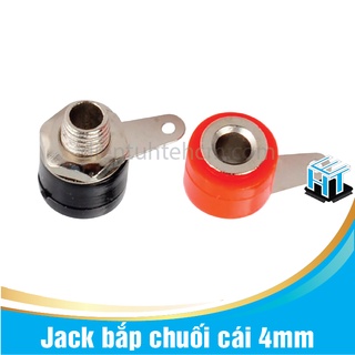 Combo 2 cặp jack bắp chuối cái 4mm đen đỏ