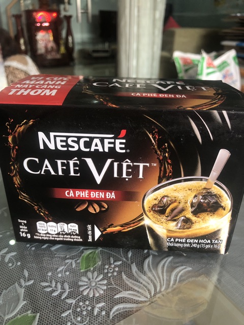 Nescafe Việt Cà Phê Đen Đá - 240g