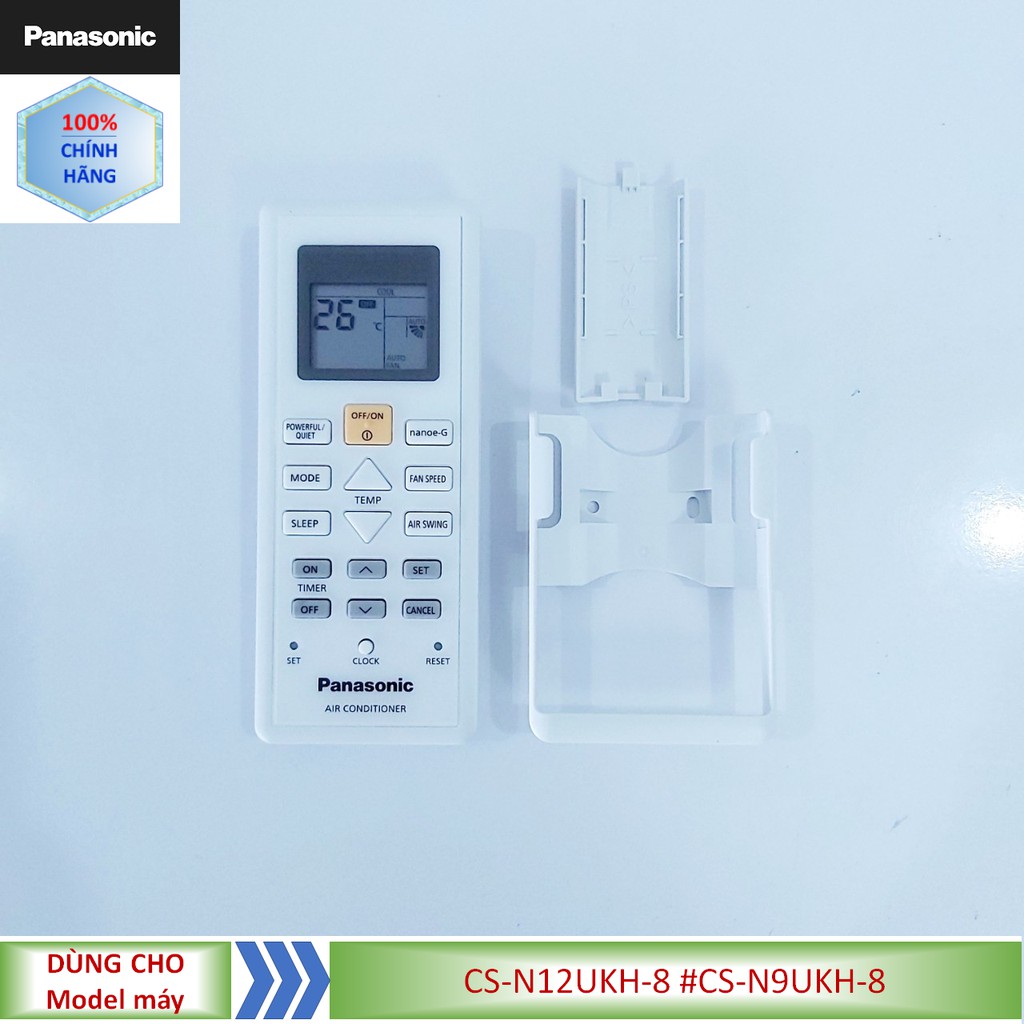 Phụ kiện [Remote chính hãng] Điều khiển điều hòa Panasonic model CS-N12UKH-8 #CS-N9UKH-8