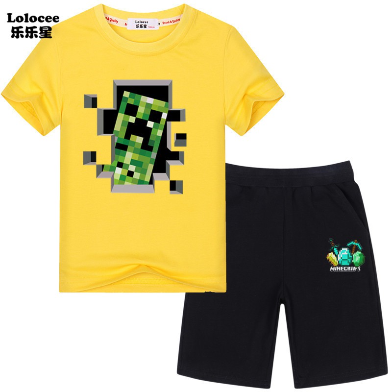 Set Đồ 2 Món Hóa Trang Nhân Vật Trong Game Minecraft Cho Bé Trai