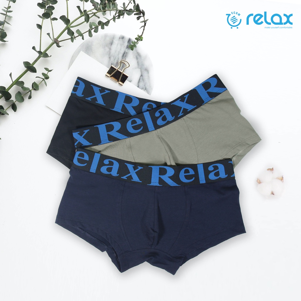 Quần lót nam, RELAX,Combo 3 RLTK037 mix , thoáng mát mềm mại cao cấp, co giãn tốt, ôm gọn