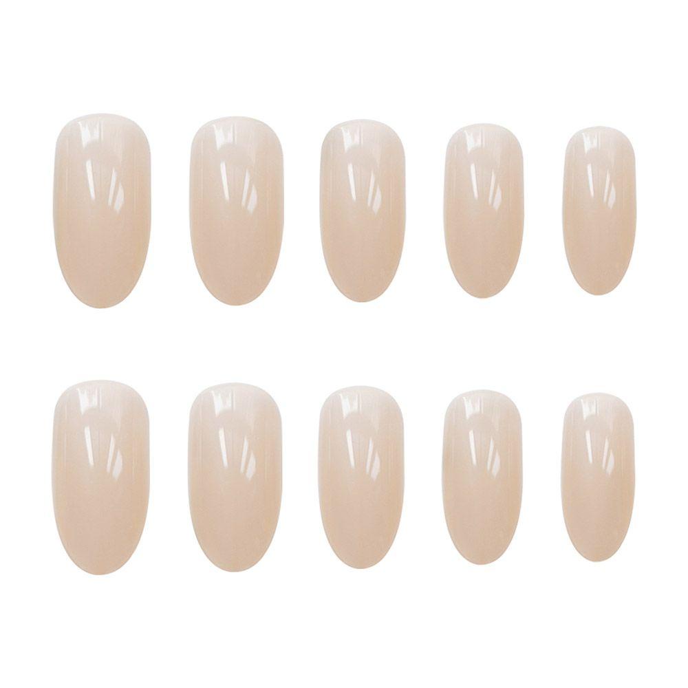 MIHAN1 Hộp 24 Móng Tay Giả Phủ Toàn Diện Đính Đá Cực Quang Cho Nữ